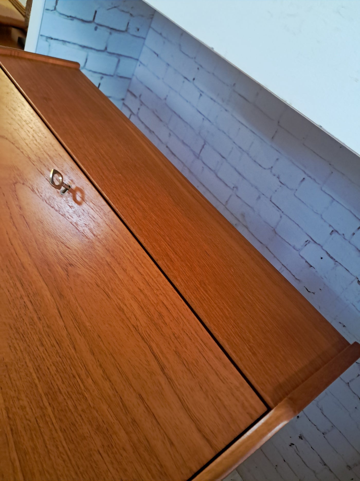 Mid Century Nathan Writing Bureau Desk Home Office Laptop Work Station ...