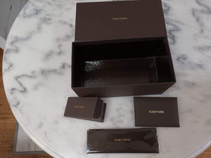 Pair TOM FORD Authentic Gift Box Brown Gift Presentation Box Vintage & Card Sunglasses Cloth