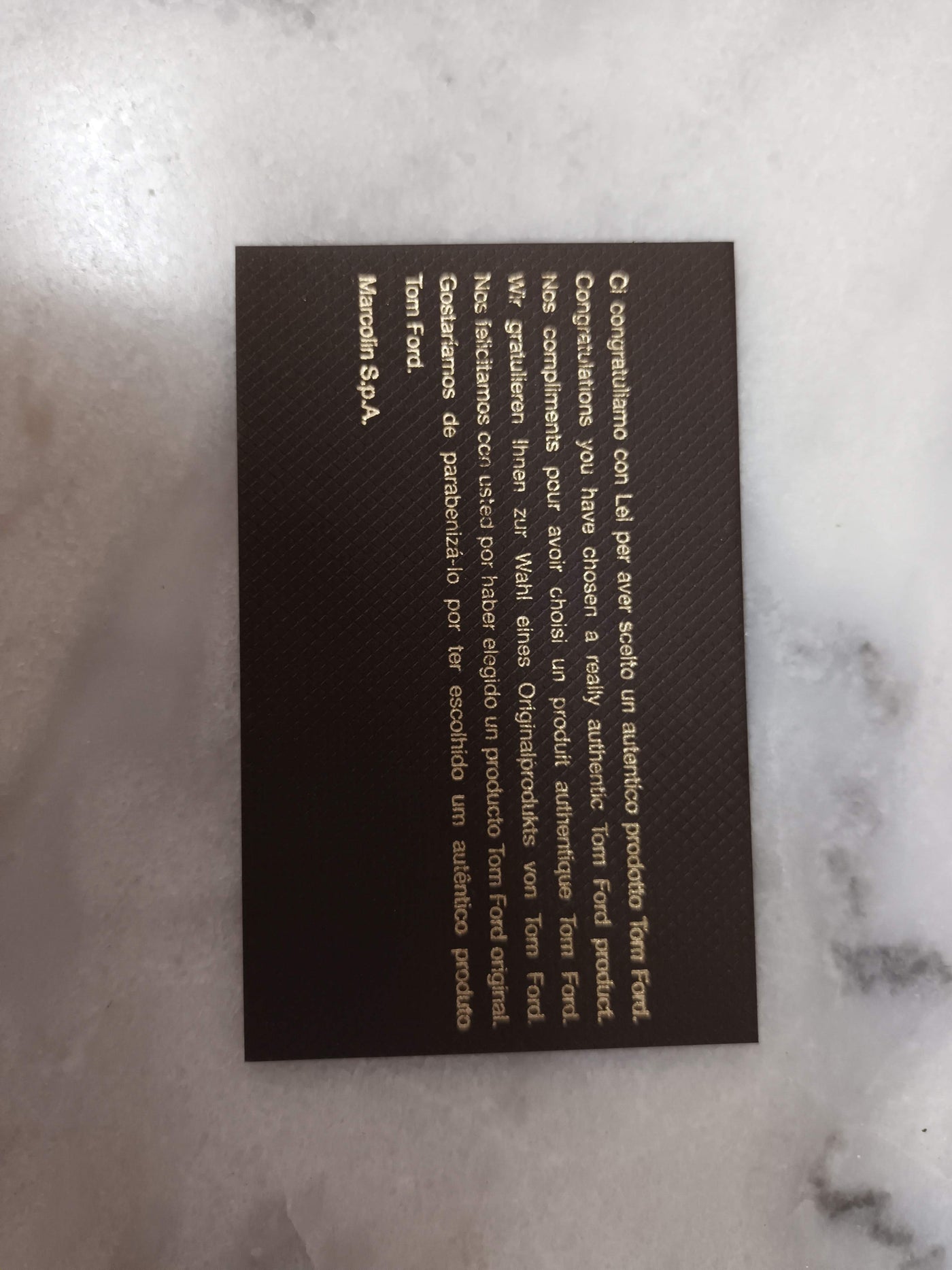 Tom ford gift card Clearance